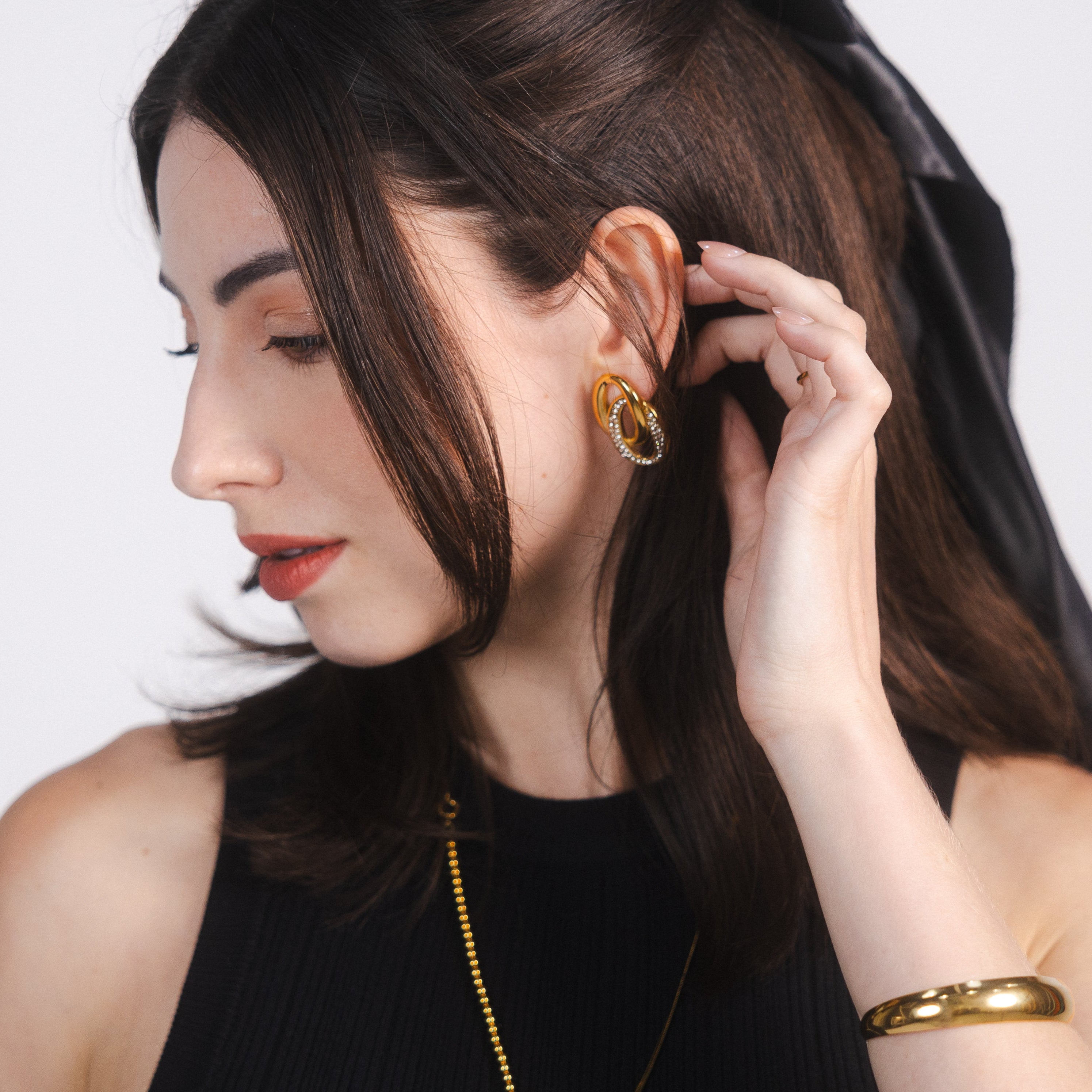 Olivia Double Hoop Earrings