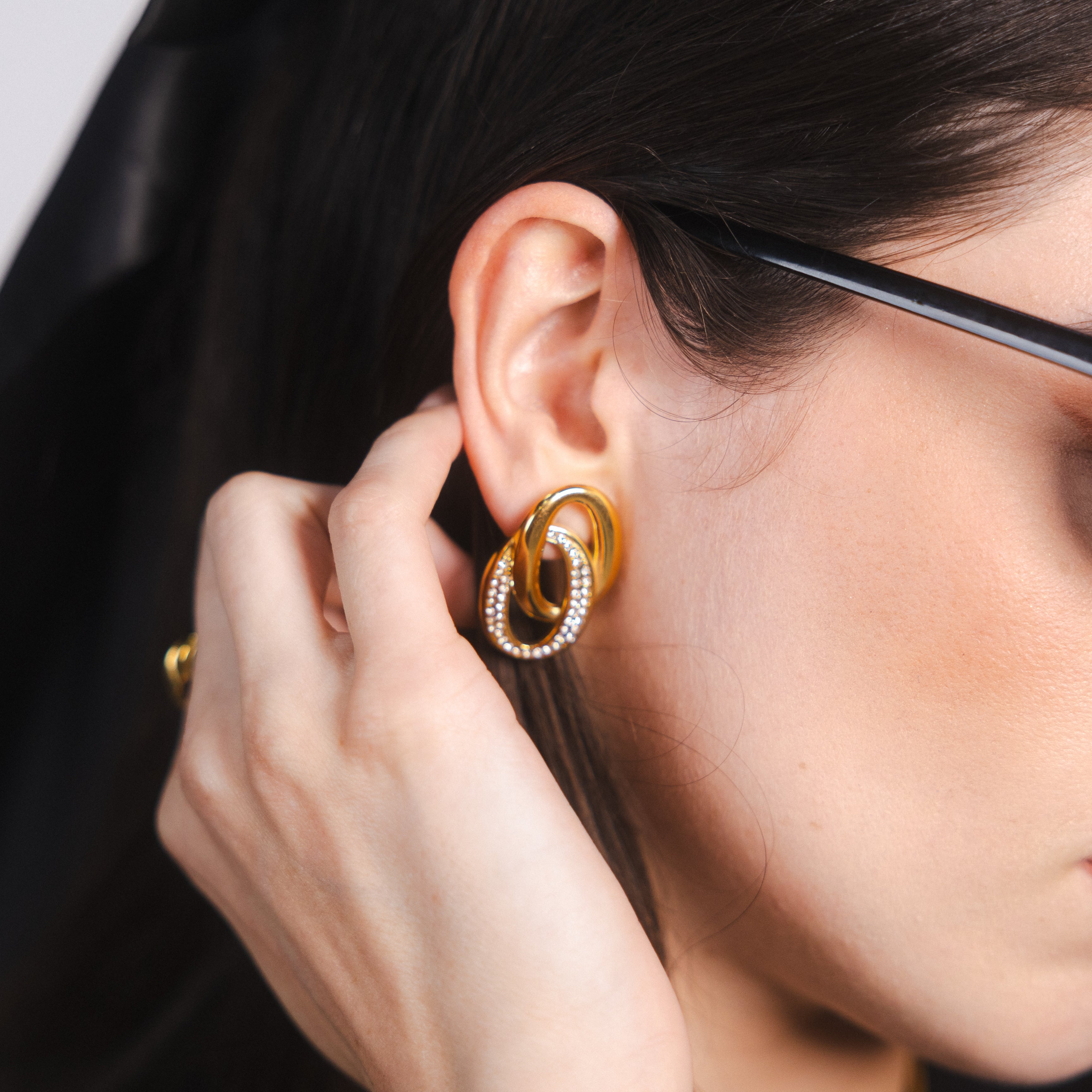 Olivia Double Hoop Earrings