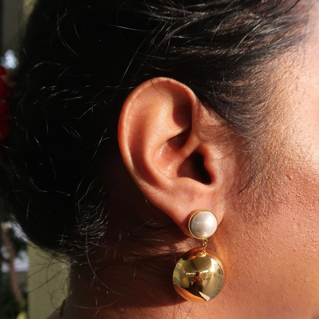 SOLANE HEMISPHERE DROP EARRING