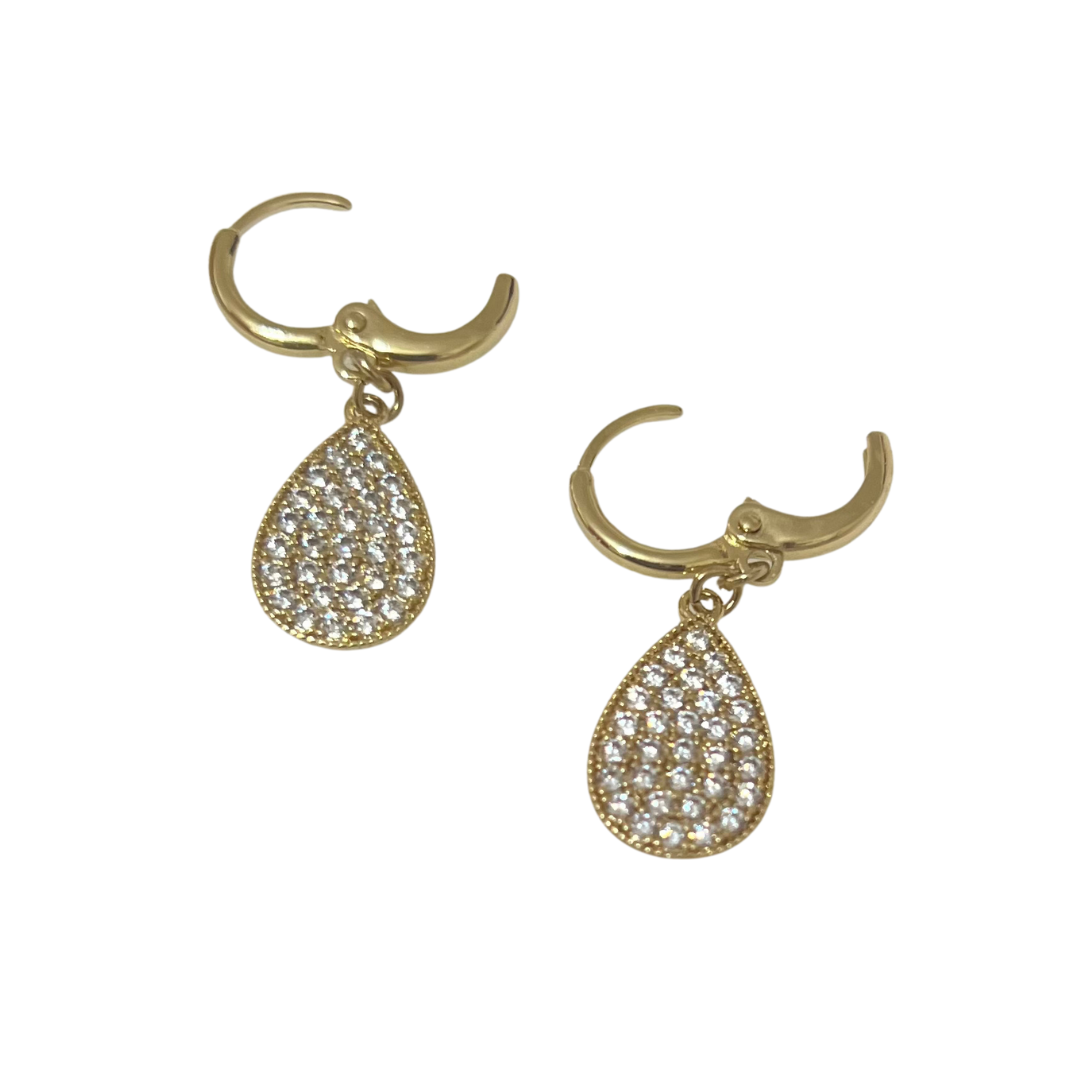 Eleanor Waterdrop Gold Earrings
