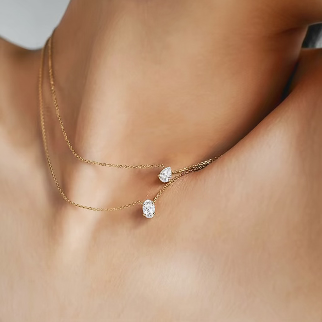 Amara Pear Necklace