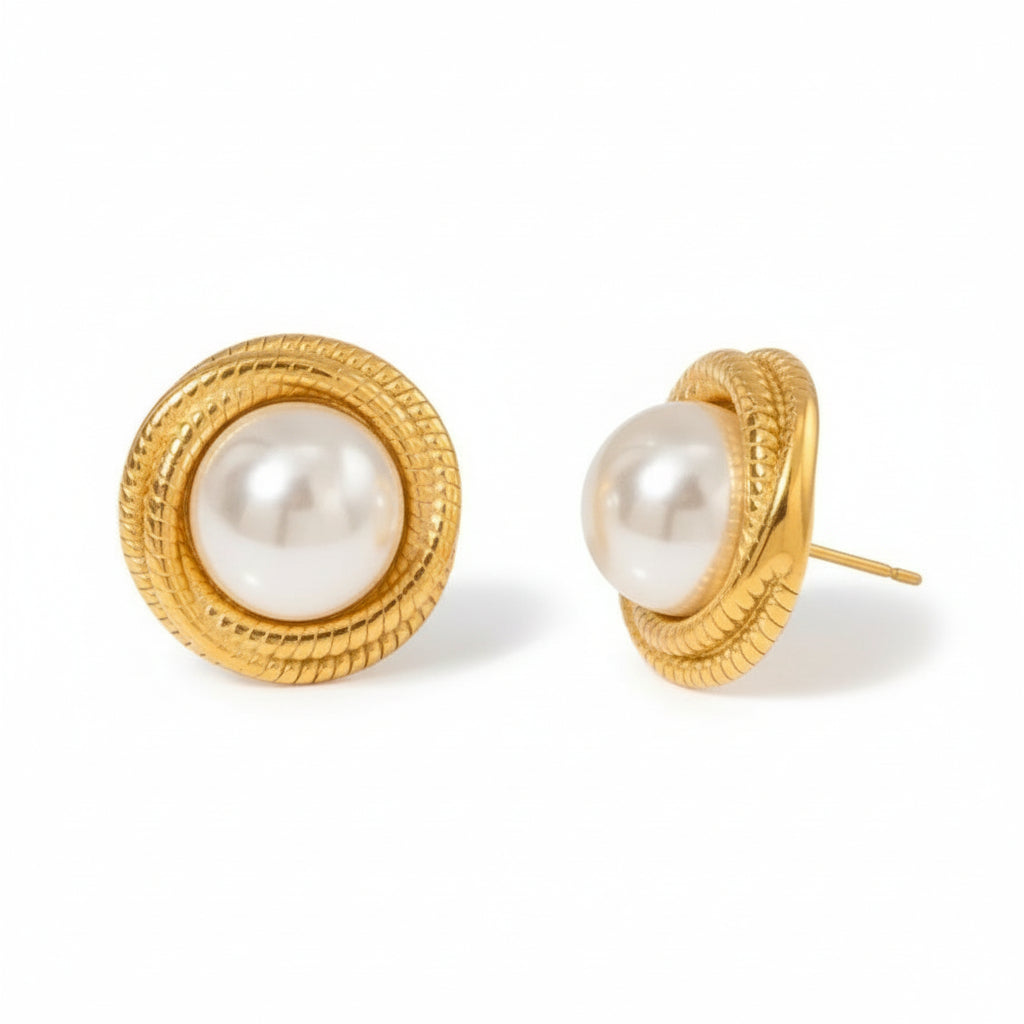 Cressida Pearl Twist Earrings