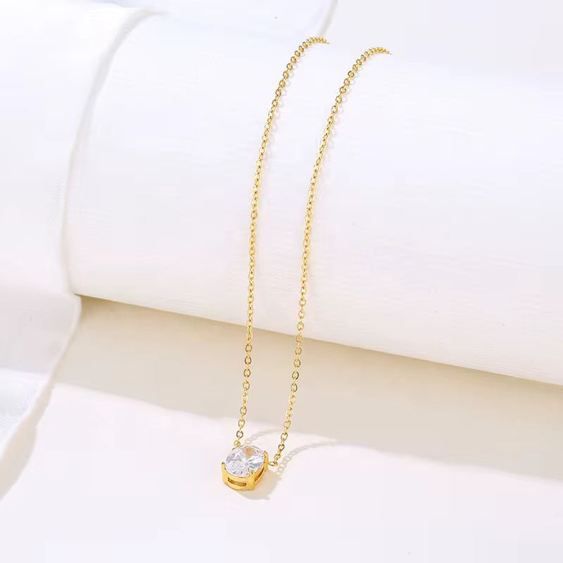 Elowen Solitaire Necklace