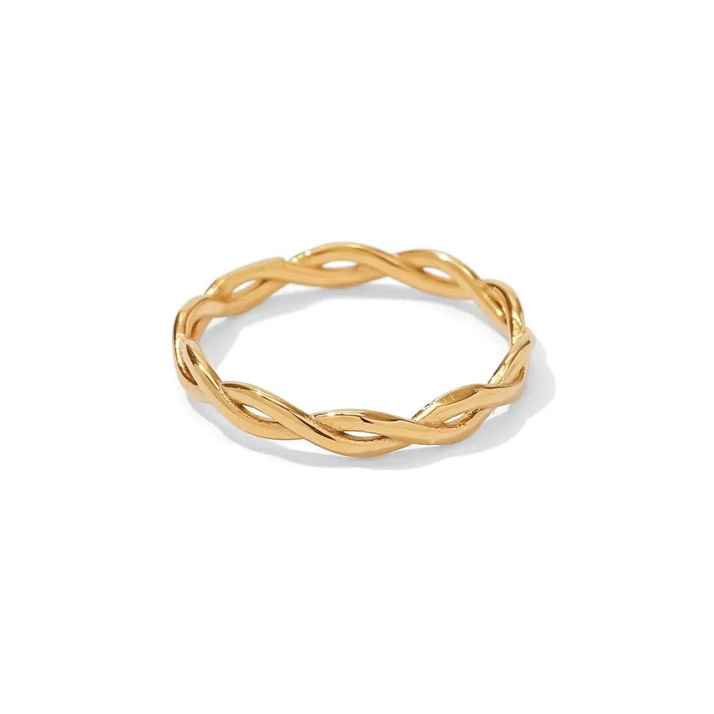 LULU TWISTED STACKING RING