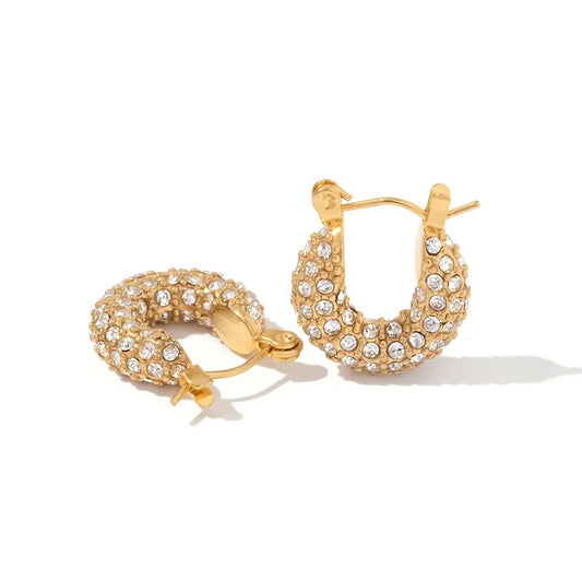 MIRA DAINTY ZIRCON HOOP EARRING